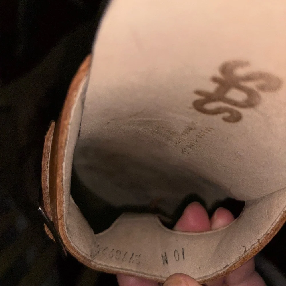 SAS Tan Leather Sandals. Sz 10 - Picture 2 of 4